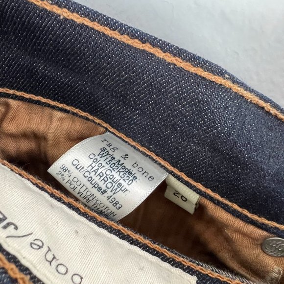 Rag & Bone Cate Mid-Rise Skinny Jeans Dark Rinse Size 28 GUC - Picture 14 of 16